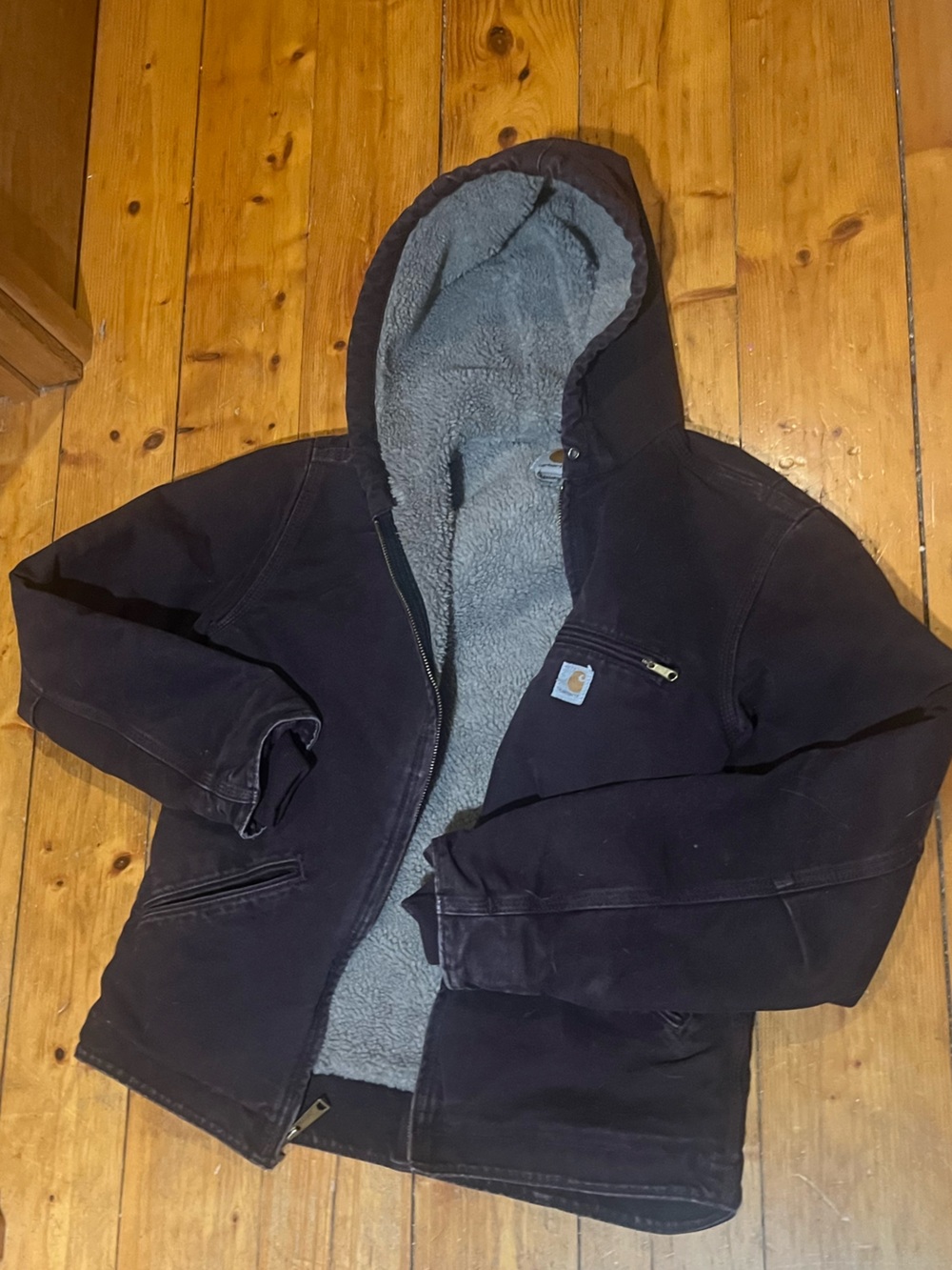 Woman’s XS purple/brown Carhartt jacket
